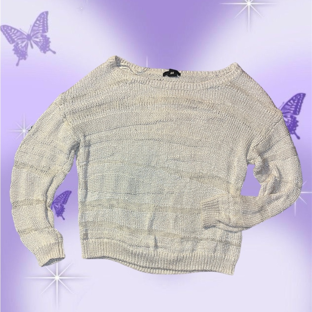 H&M Knitted Striped Sweater 🧥✨